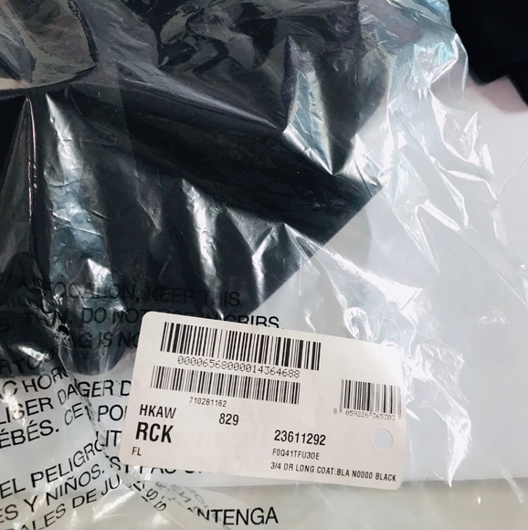 - New 💯 Original Dolce & Gabbana FITTED-WAIST SINGLE-BREASTED COAT IN BLAC - Picture 16 of 16